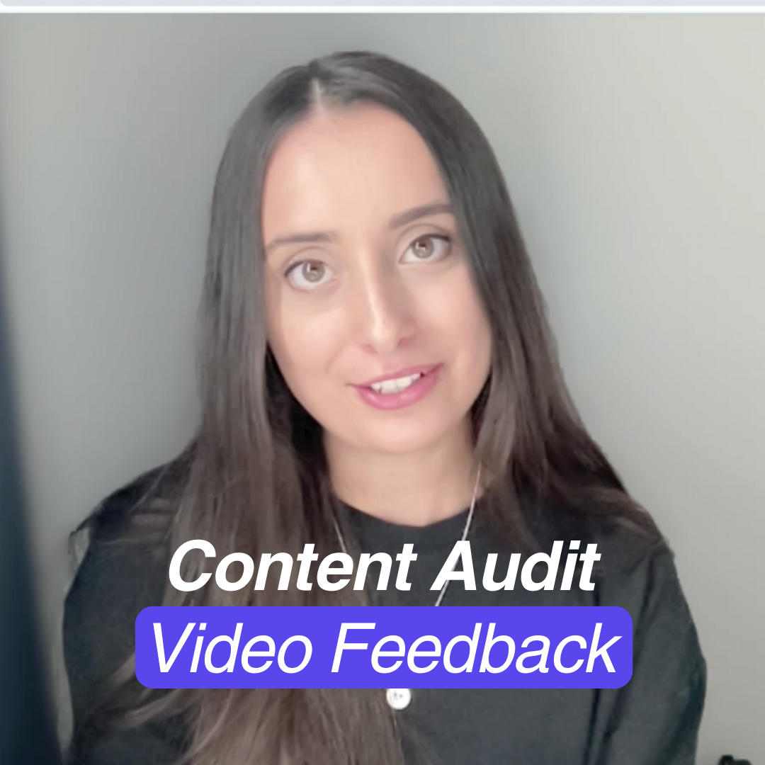 Content Audit: Personalised Feedback Video